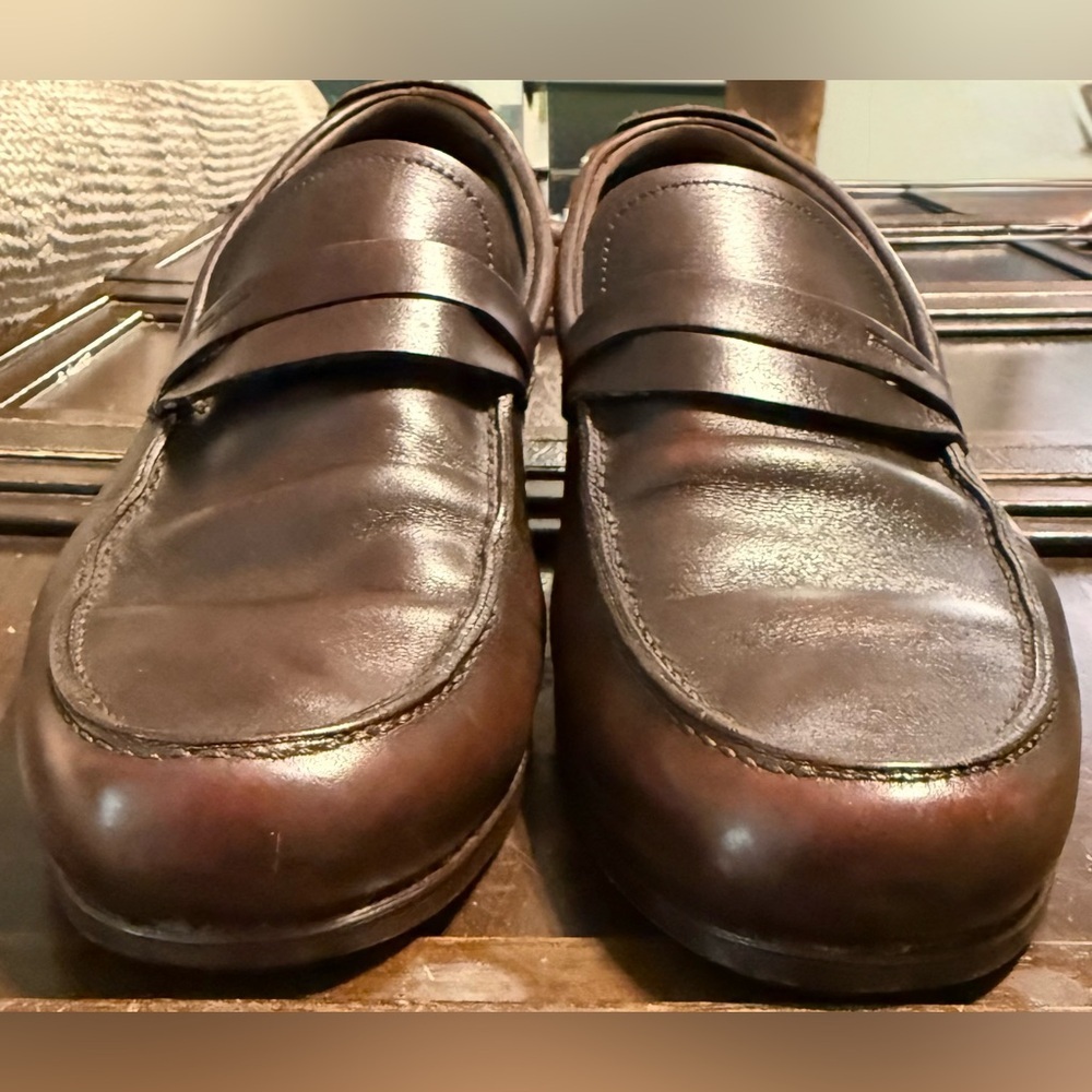 Salvatore Ferragamo Brown Penny Loafers NWOT Super Prime Sole 10.5D 🇮🇹 Made - Picture 9 of 11